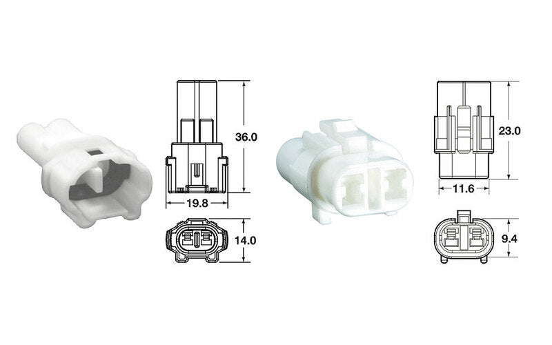 BIHR CONNECTOR SET 090 SMTO 2 PLUG X5