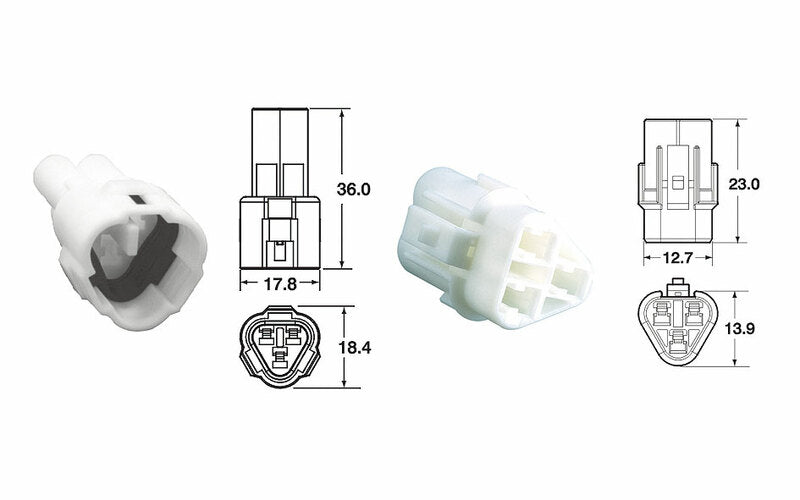 BIHR CONNECTOR SET 090 SMTO 3 PLUG X5