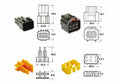 BIHR CONNECTOR SET 090 FRKW 6 PLUG X5
