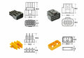 BIHR CONNECTOR SET 090 FRKW 8 PLUG X5