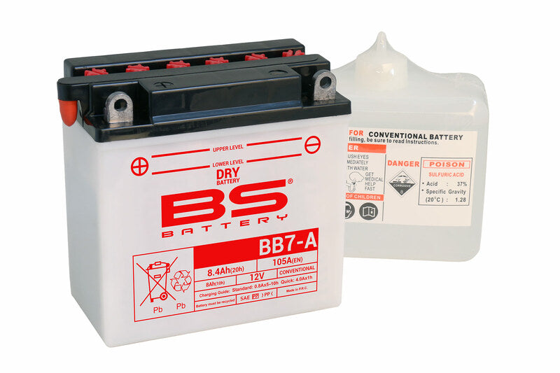 BSBAT BATTERY BB7-A CONV W/ ACID
