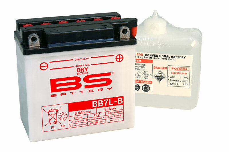 BSBAT BATTERY BB7L-B CONV W/ ACID