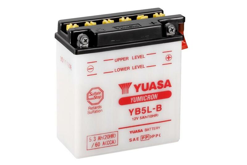 YUASA BATTERY YB5L-B CONV W/ ACID
