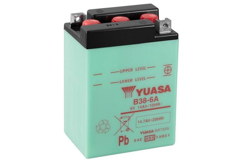 YUASA BATTERY B38-6A CONV W/O ACID
