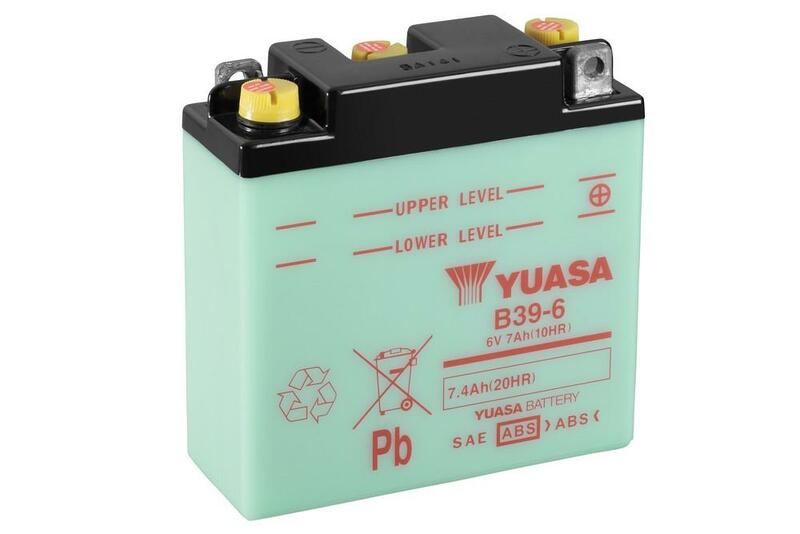 YUASA BATTERY B39-6 CONV W/O ACID