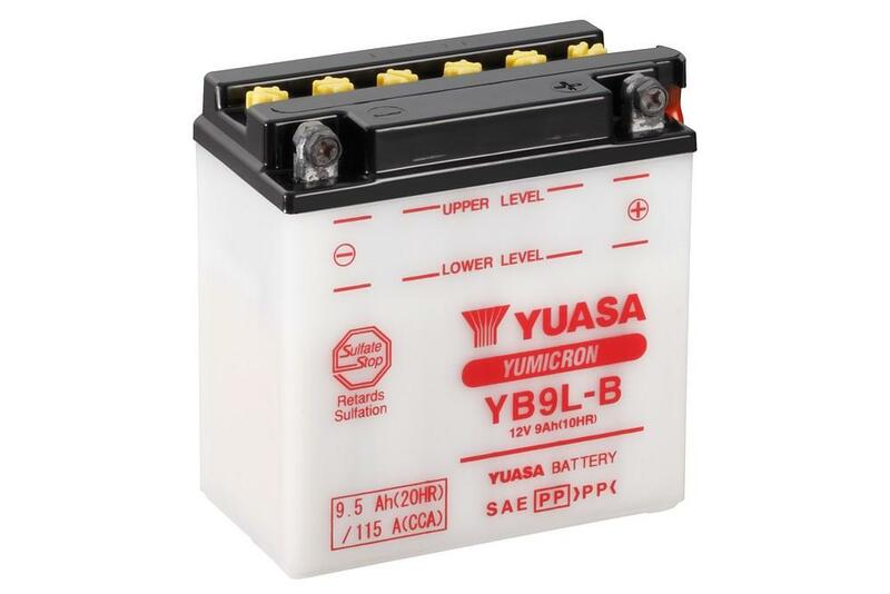 YUASA BATTERY YB9L-B CONV W/O ACID