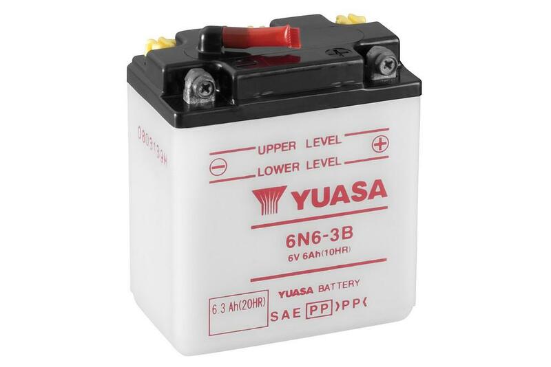 YUASA BATTERY 6N6-3B CONV W/O ACID