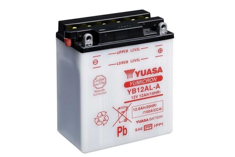 YUASA BATTERY YB12AL-A CONV W/O ACID