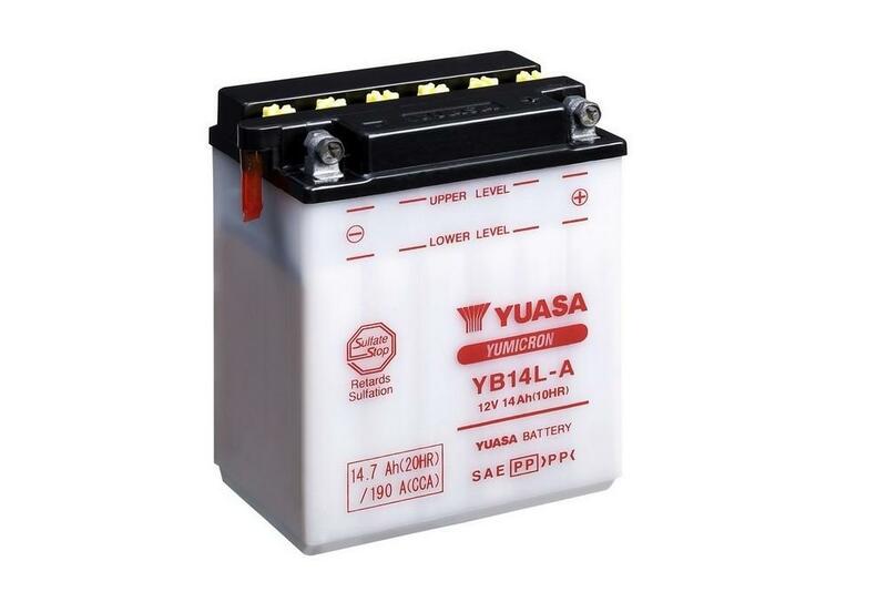 YUASA BATTERY YB14L-A CONV W/O ACID