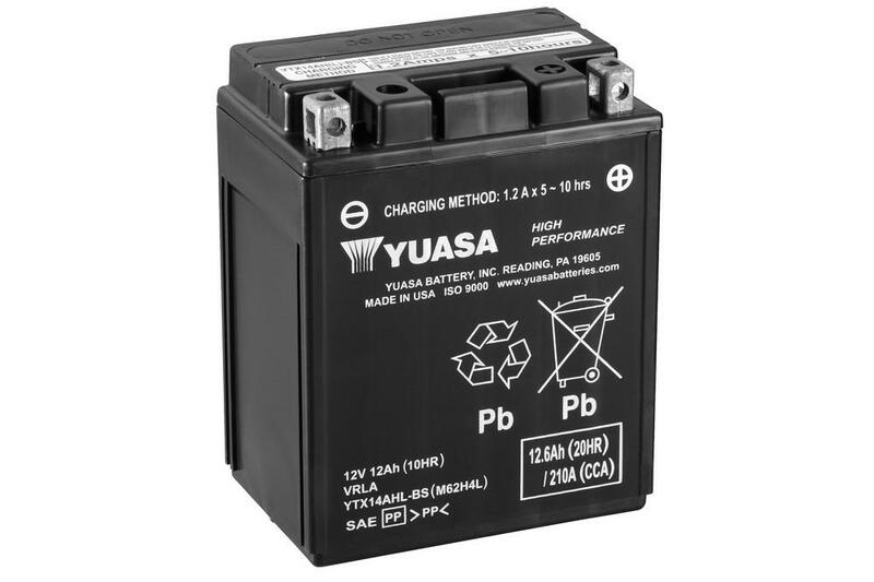 YUASA BATTERY YTX14AHL-BS MF W/ ACID