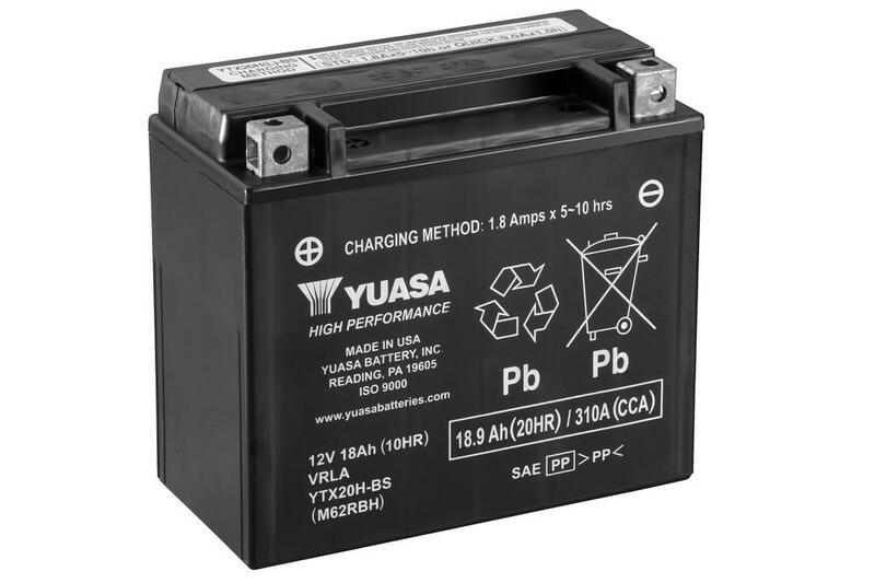 YUASA BATTERY YTX20H-BS MF W/ ACID