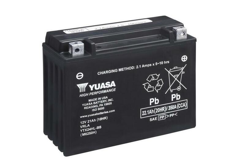 YUASA BATTERY YTX24HL-BS MF W/ ACID
