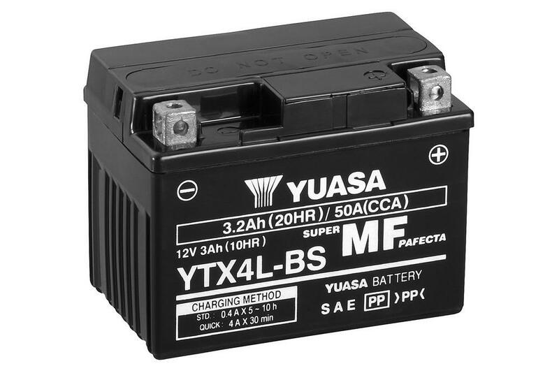 YUASA BATTERY YTX4L-BS MF W/ ACID