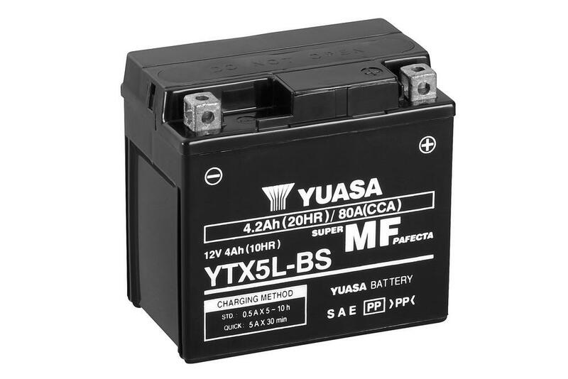YUASA BATTERY YTX5L-BS MF W/ ACID
