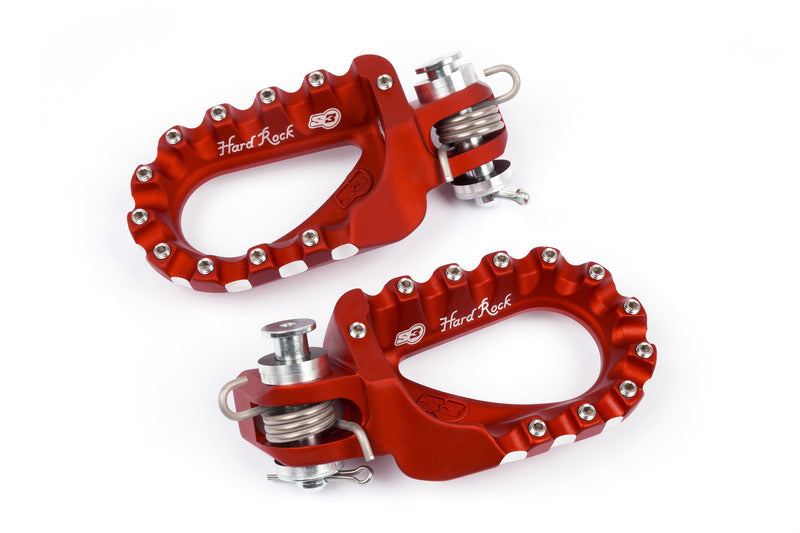 S3 FOOT PEGS HARD ROCK, RED