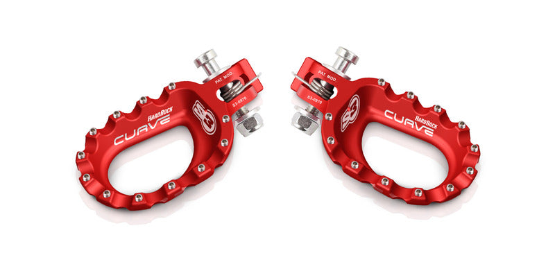 S3 FOOT PEGS CURVE, RED