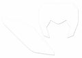BBIRD STICKERS GRAPHIC PLATE, WHT
