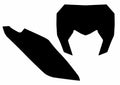 BBIRD STICKERS GRAPHIC PLATE, BLK