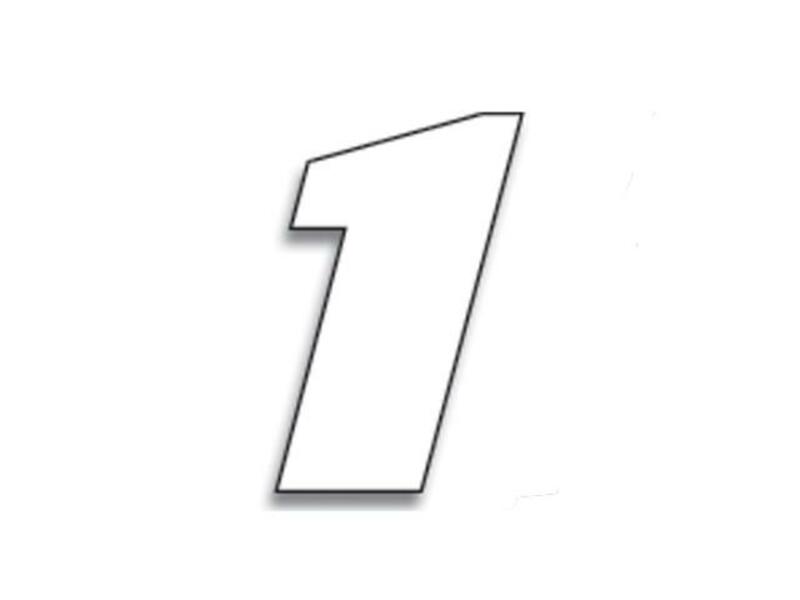 BBIRD RACE NUM. 20X25 WHITE, 1