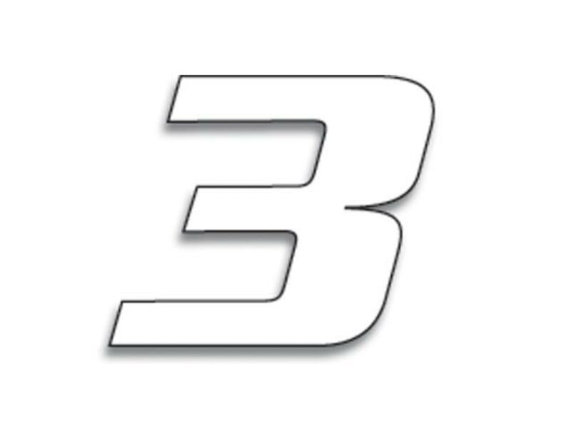 BBIRD RACE NUM. 20X25 WHITE, 3