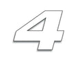 BBIRD RACE NUM. 20X25 WHITE, 4