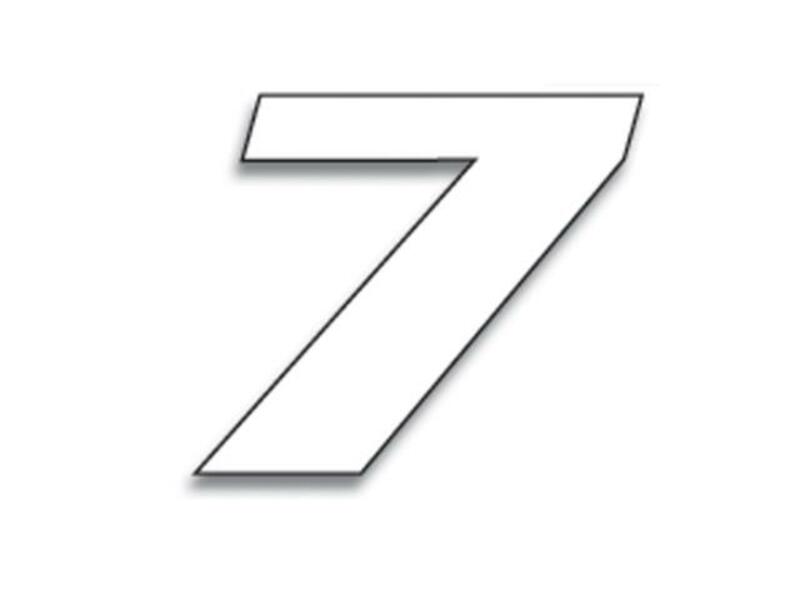 BBIRD RACE NUM. 20X25 WHITE, 7