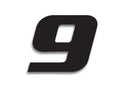 BBIRD RACE NUM. 20X25 BLACK, 9