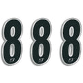 BBIRD RACE NUM. 15X7 BLACK, 8