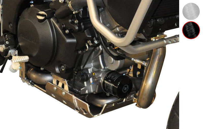 BIHR ALUMINUM TRAIL ENGINE GUARD, BLK