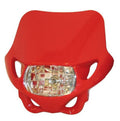 BIHR HEADLIGHT ENDURO, RED/RED