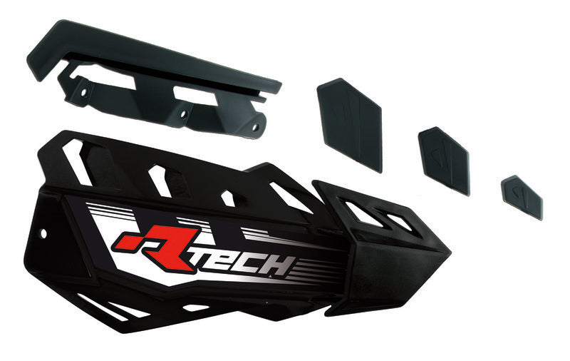 RTECH HANDGUARDS FLX SHELL, BLK/BLK