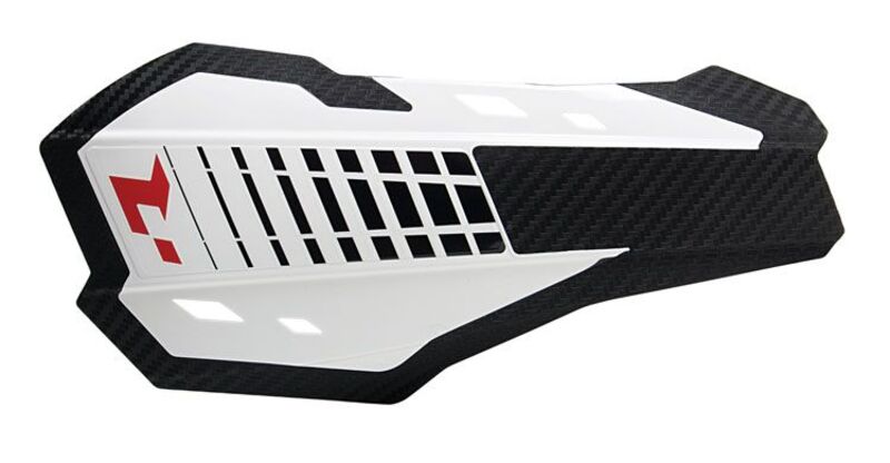 RTECH HANDGUARDS HP2 SHELL, WHT/WHT