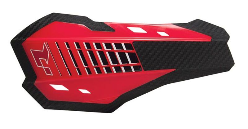 RTECH HANDGUARDS HP2 SHELL, RED/RED