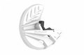 POLIS PROTECTION FORK + DISC, WHT/BLK