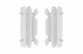 POLIS PLASTIC RAD LOUVERS, WHT/WHT