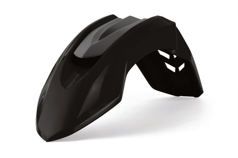 POLIS PLASTIC FRONT FENDER, BLK/BLK