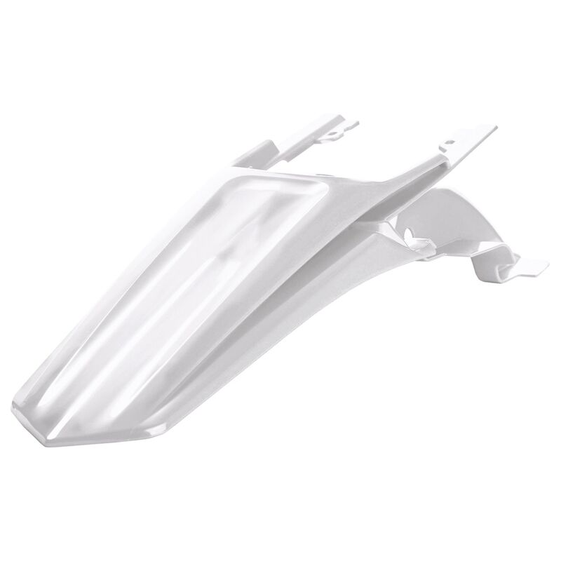 POLIS PLASTIC REAR FENDER, WHT/WHT