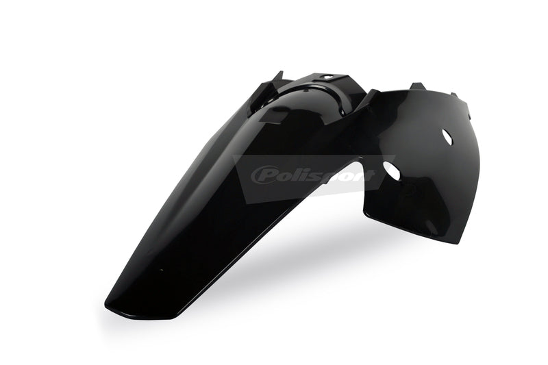 POLIS PLASTIC REAR FENDER, BLK/BLK