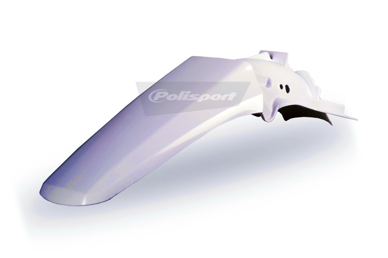 POLIS PLASTIC REAR FENDER, WHT/WHT