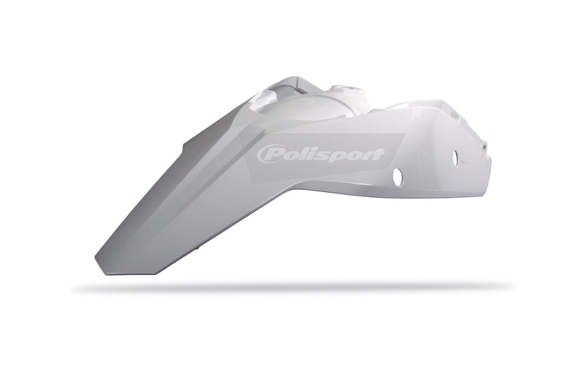 POLIS PLASTIC REAR FENDER, WHT/WHT