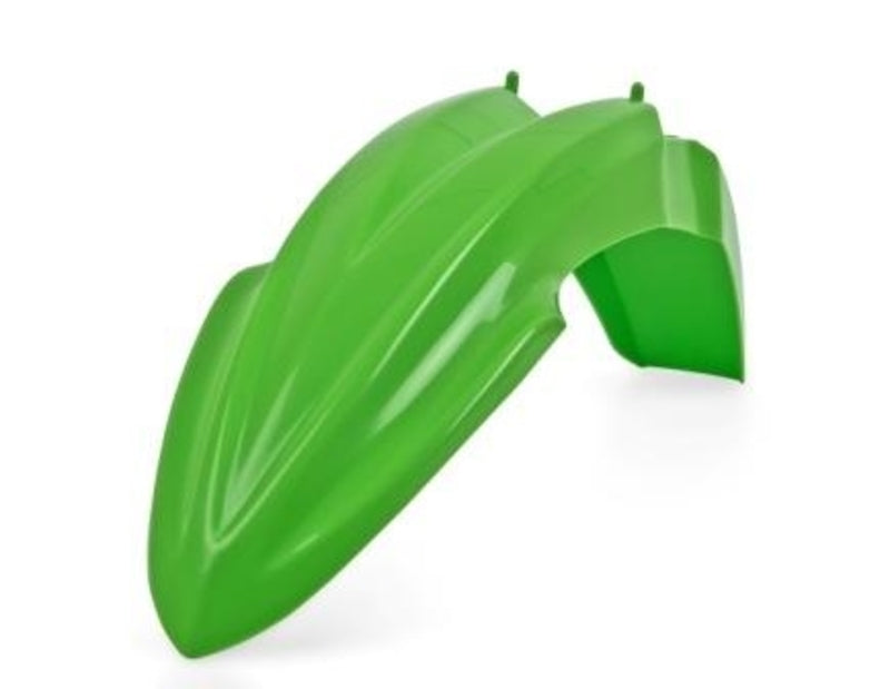 POLIS PLASTIC FRONT FENDER, GRN/GRN