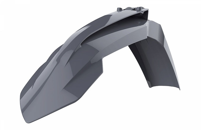 POLIS PLASTIC FRONT FENDER, GRY/GRY