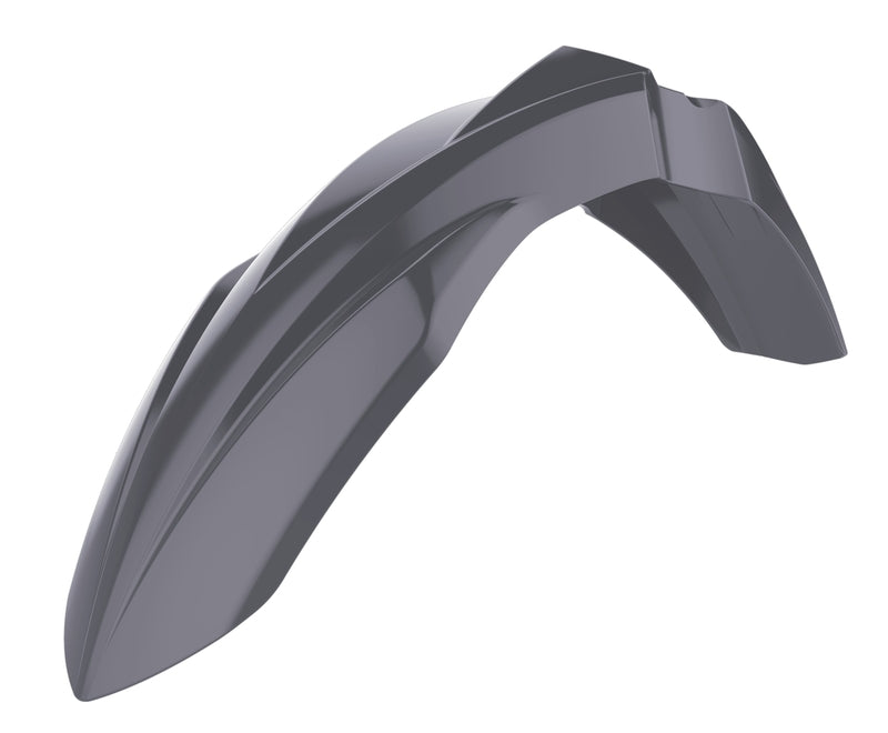 POLIS PLASTIC FRONT FENDER, GRY/GRY