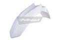 POLIS PLASTIC REAR FENDER, WHT/WHT