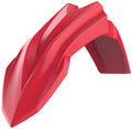 POLIS PLASTIC FRONT FENDER, RED/RED