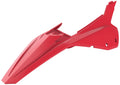 POLIS PLASTIC REAR FENDER, RED/RED