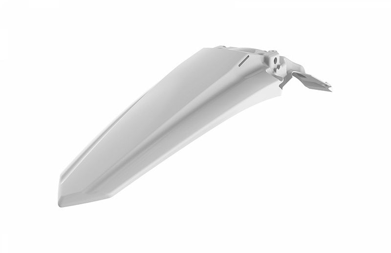 POLIS PLASTIC REAR FENDER, WHT/WHT