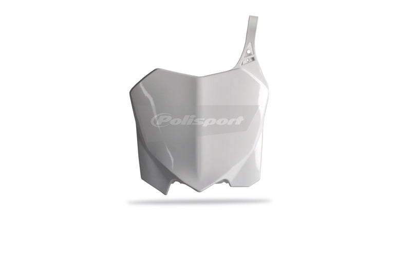 POLIS PLASTIC FRONT PLATE, WHT/WHT