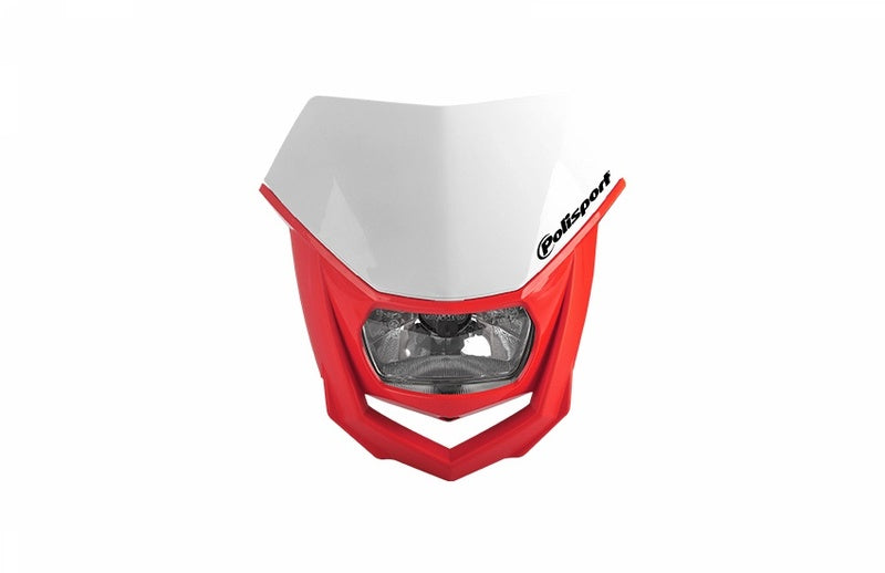 POLIS HEADLIGHT HALO, WHT/RED