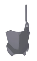 POLIS PLASTIC FRONT PLATE, GRY/GRY